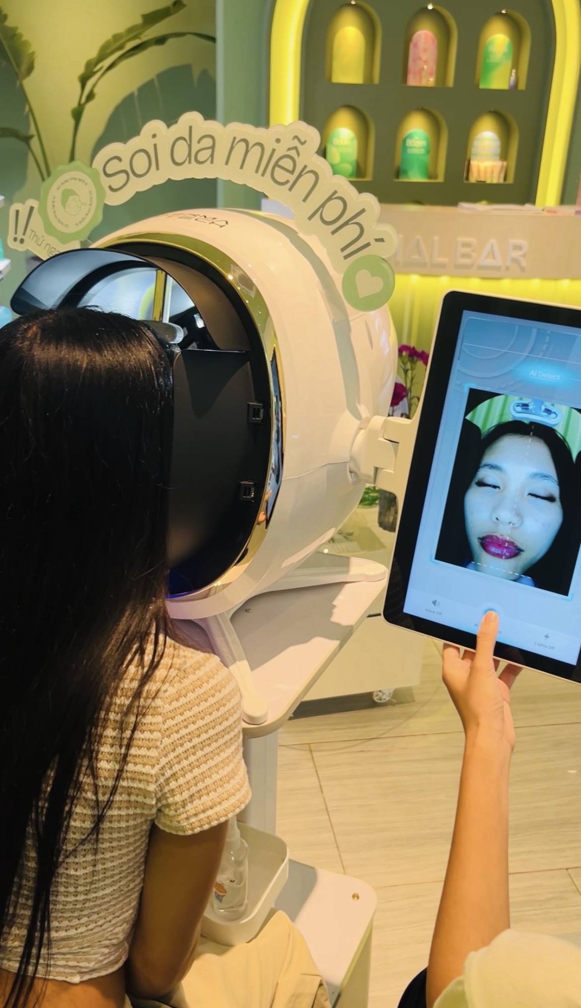 In person skin analysis & treatment image